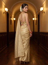 MIMOSA Beige Saree Saree — pose 7 styling detail