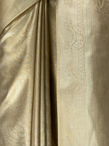 MIMOSA Beige Saree Saree — fleets shot full lifestyle