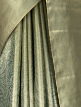 MIMOSA Green Saree Saree — fleets shot full lifestyle