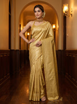 MIMOSA Mustard Saree Saree — pose 4 styling detail