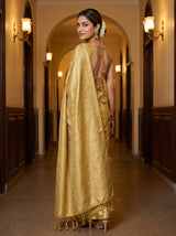 MIMOSA Mustard Saree Saree — pose 7 styling detail