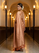 MIMOSA Peach Saree Saree — pose 7 styling detail