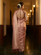 MIMOSA Pink Saree Saree — pose 2 styling detail