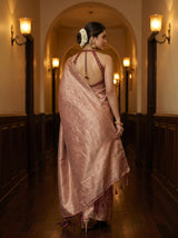 MIMOSA Pink Saree Saree — pose 5 styling detail