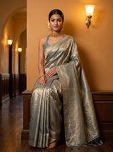 MIMOSA Sapphire Saree Saree — pose 8 styling detail
