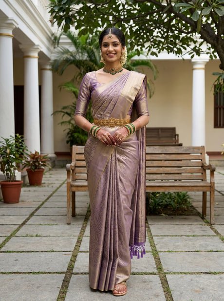 Violet  Saree