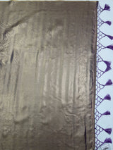 MIMOSA Violet Saree Saree — pallu and zari work detail
