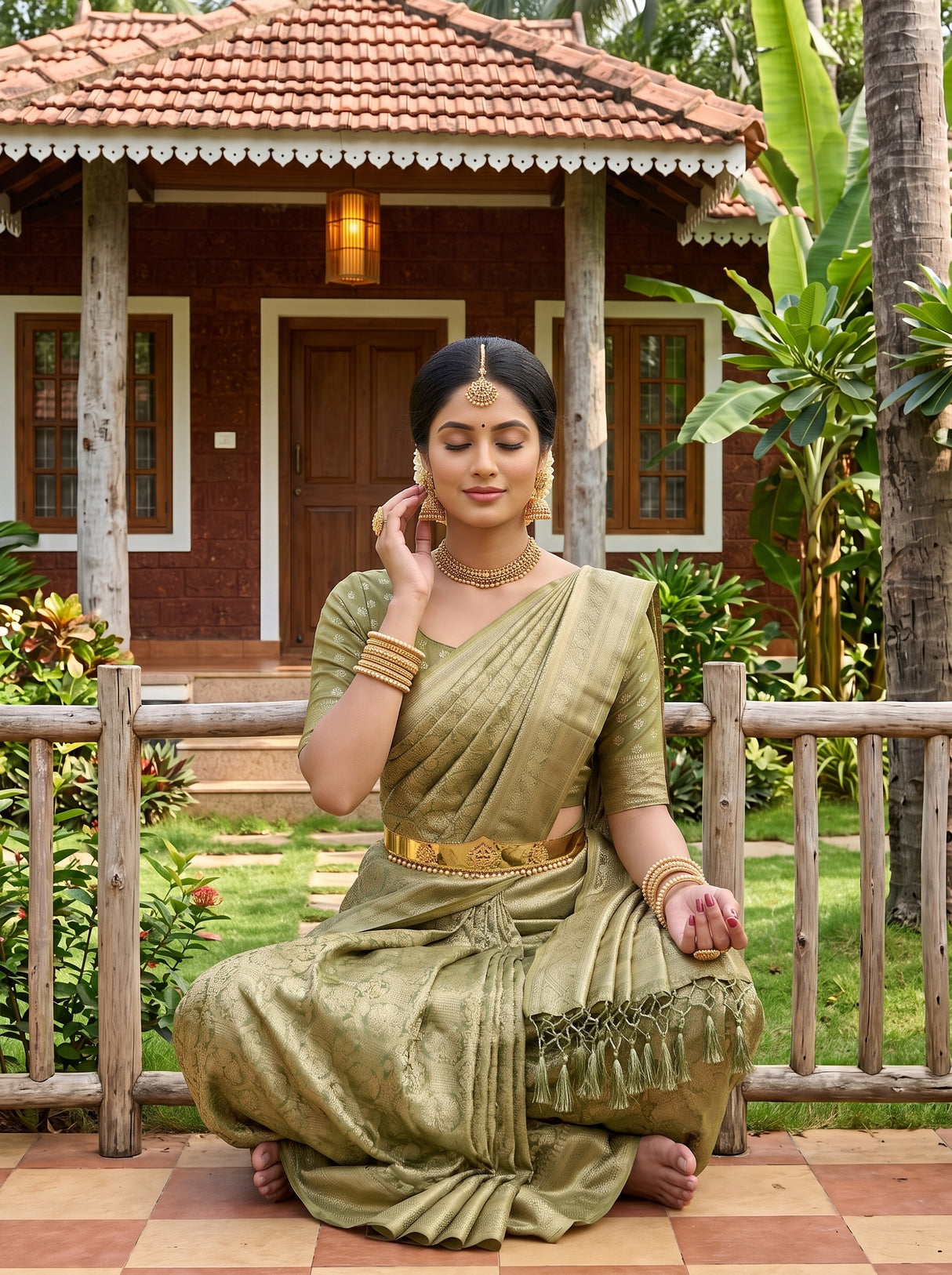 MIMOSA Saree Saree — pose 10 styling detail