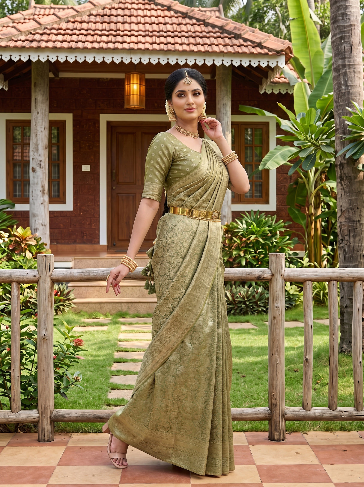 MIMOSA Saree Saree — pose 5 styling detail