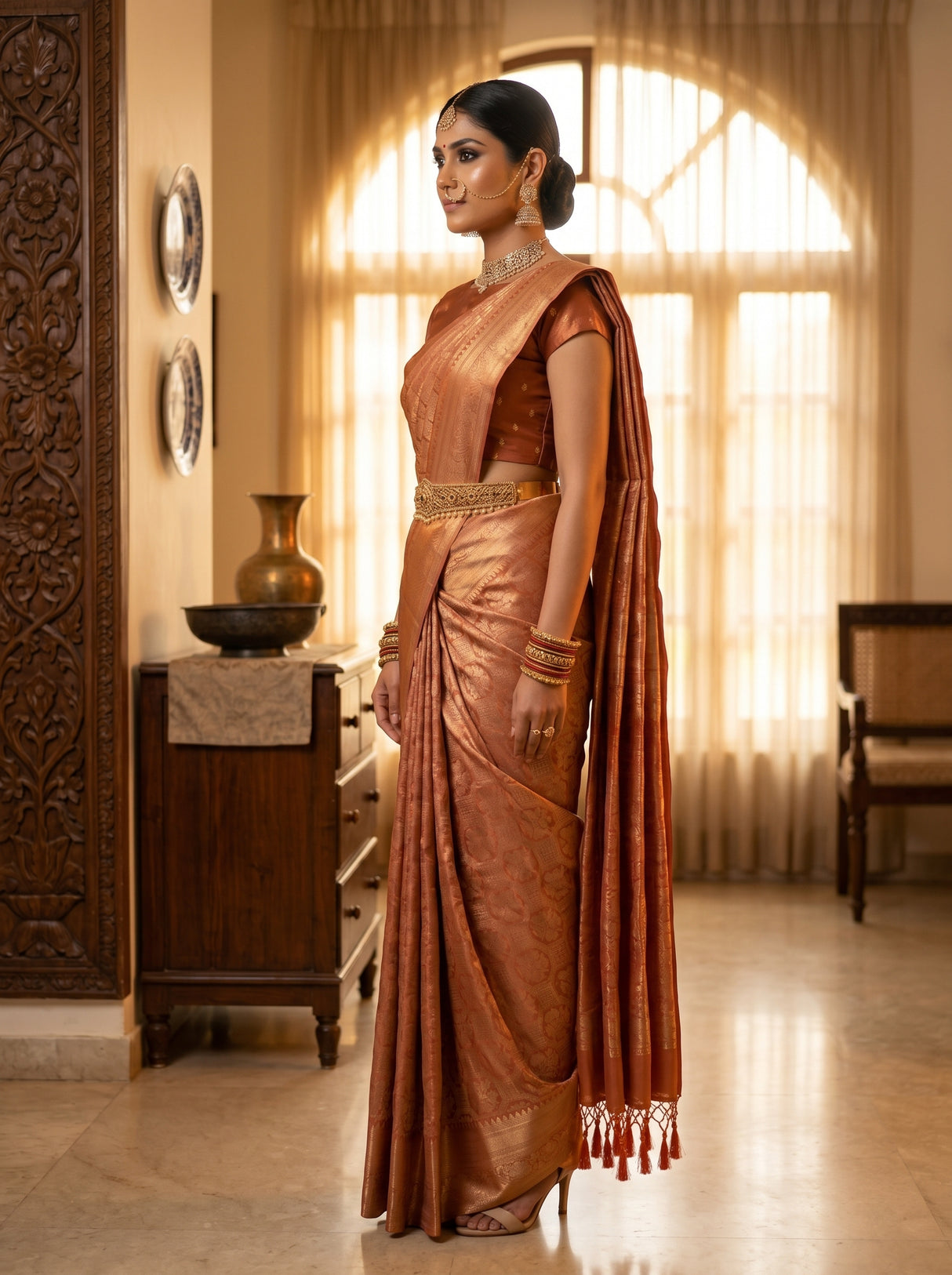MIMOSA Saree Saree — pose 3 styling detail