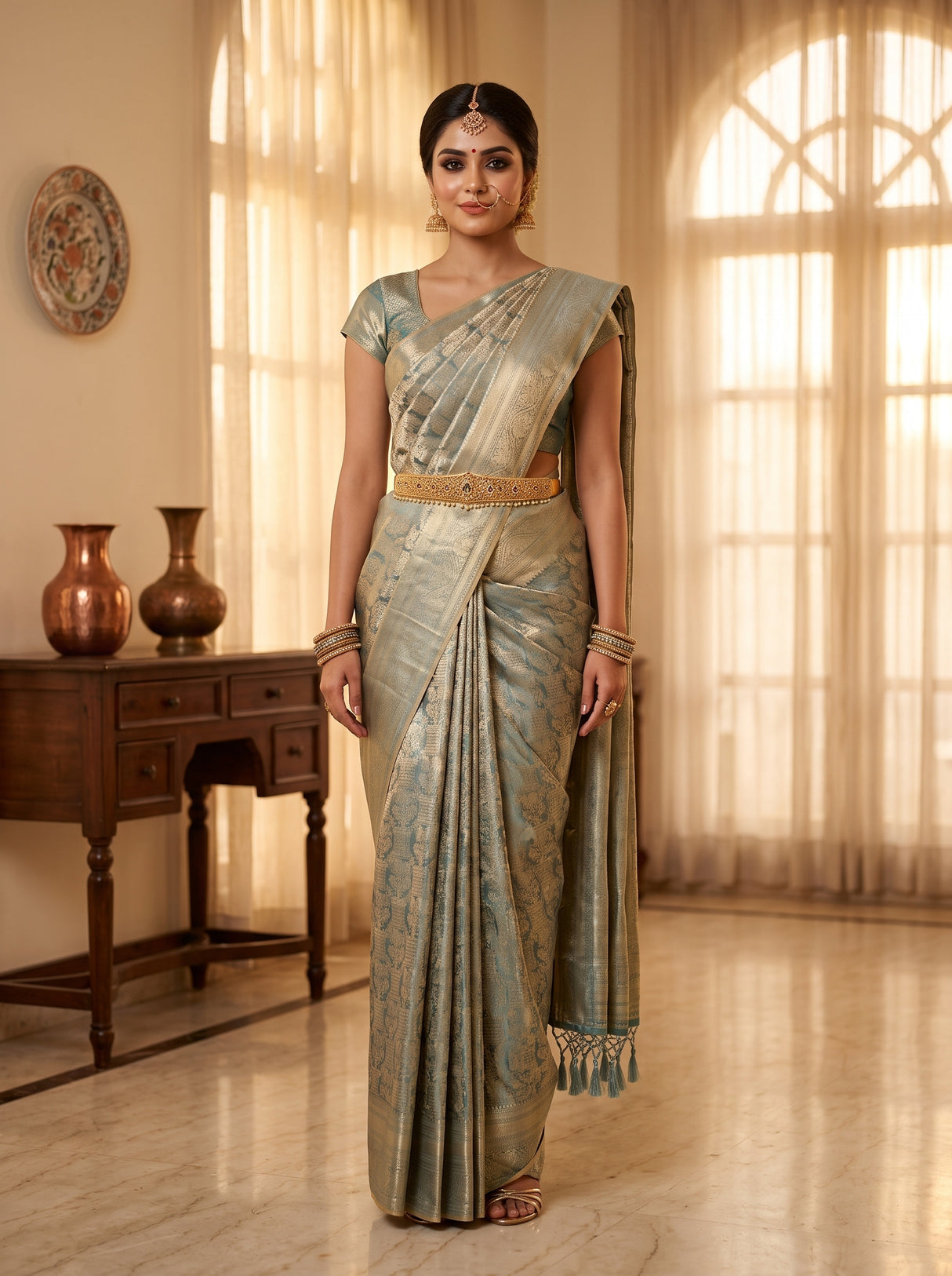 MIMOSA Saree Saree — front view on mannequin