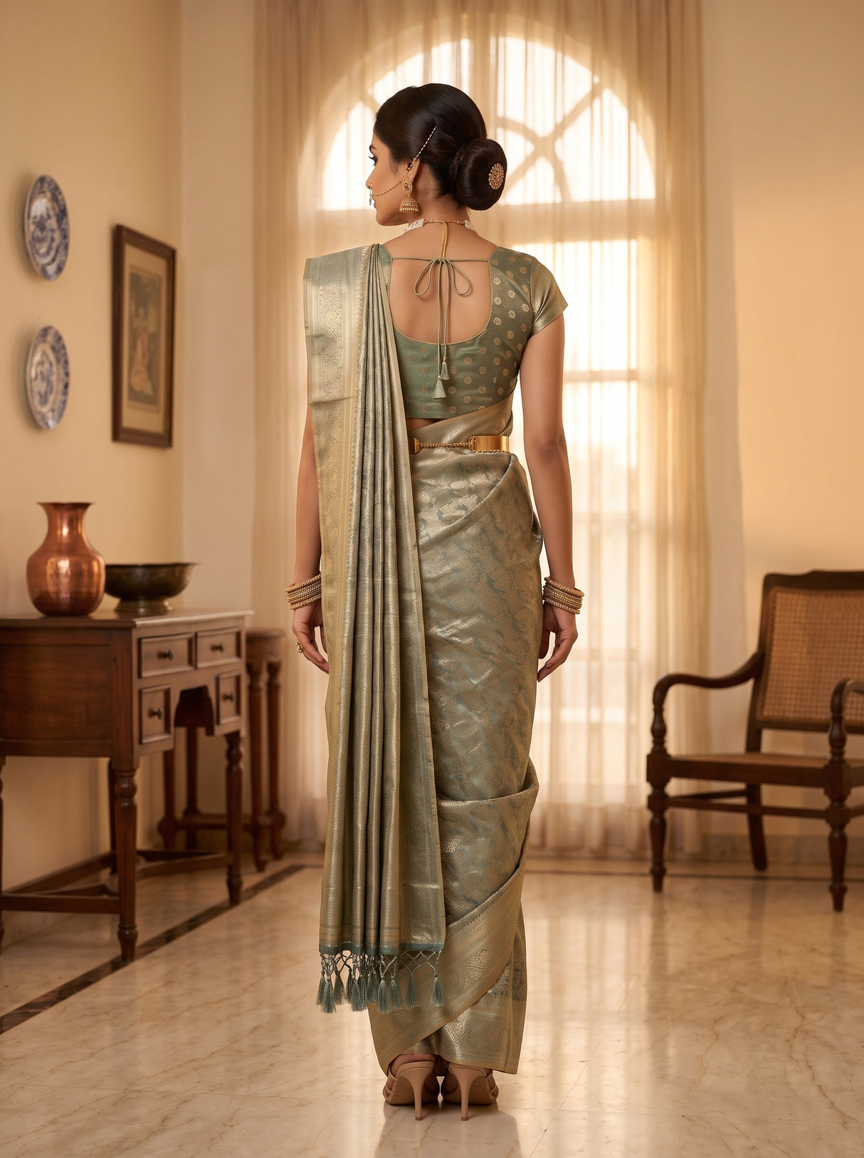 MIMOSA Saree Saree — pose 2 styling detail