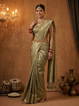 MIMOSA Green Saree Saree — pose 5 styling detail