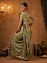 MIMOSA Green Saree Saree — pose 7 styling detail