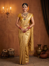 Mustard  Saree