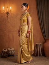 MIMOSA Mustard Saree Saree — pose 3 styling detail