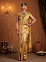 MIMOSA Mustard Saree Saree — pose 4 styling detail