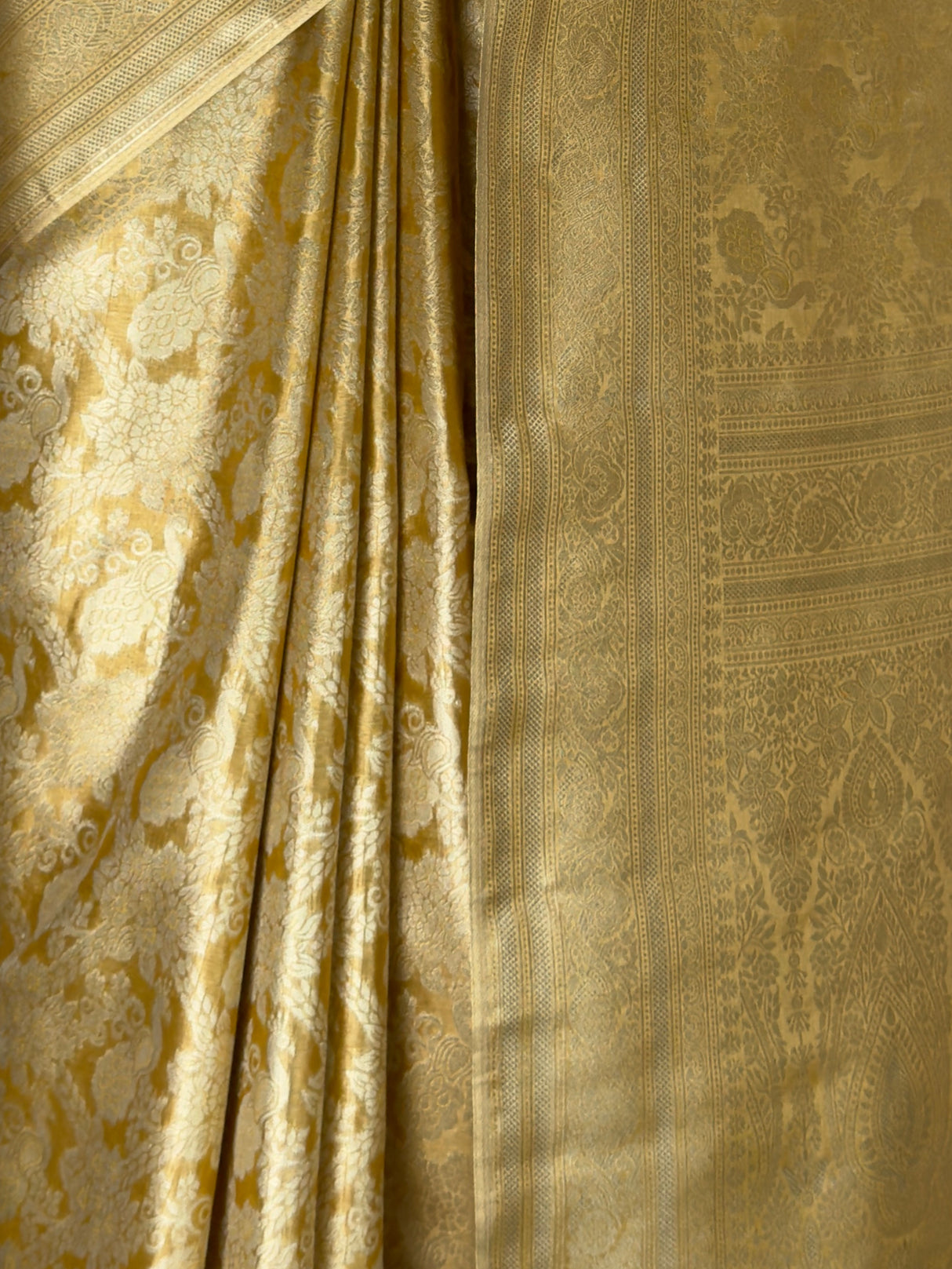 MIMOSA Mustard Saree Saree — fleets shot full lifestyle