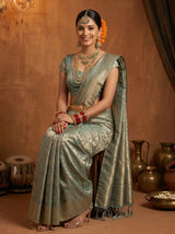 MIMOSA Sapphire Saree Saree — pose 8 styling detail