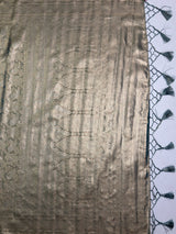 MIMOSA Sapphire Saree Saree — pallu and zari work detail