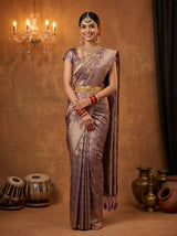 Violet  Saree