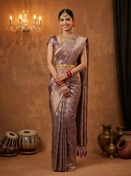 Violet  Saree
