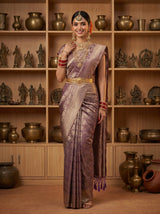 MIMOSA Violet Saree Saree — pose 5 styling detail