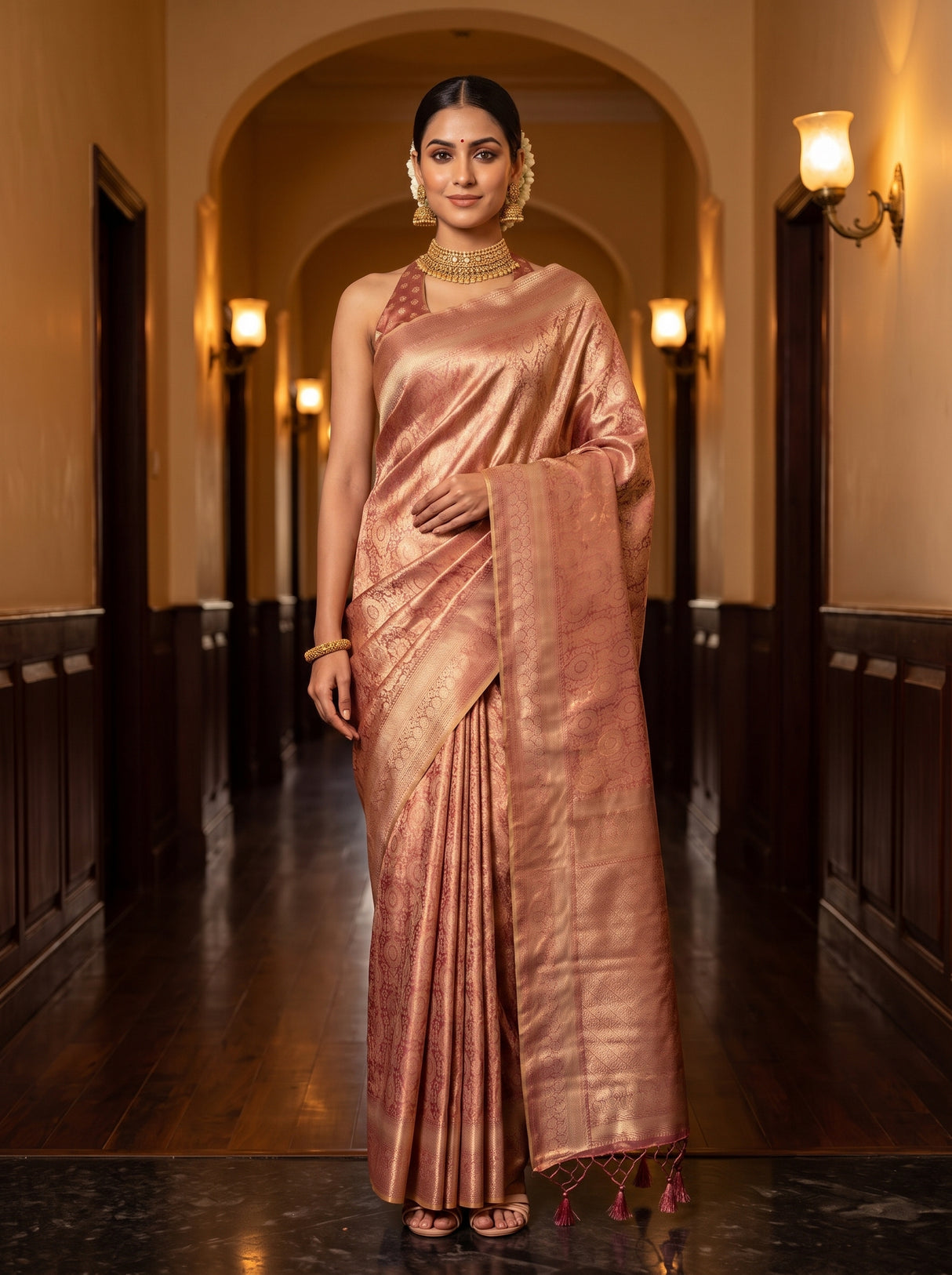 MIMOSA Saree Saree — front view on mannequin