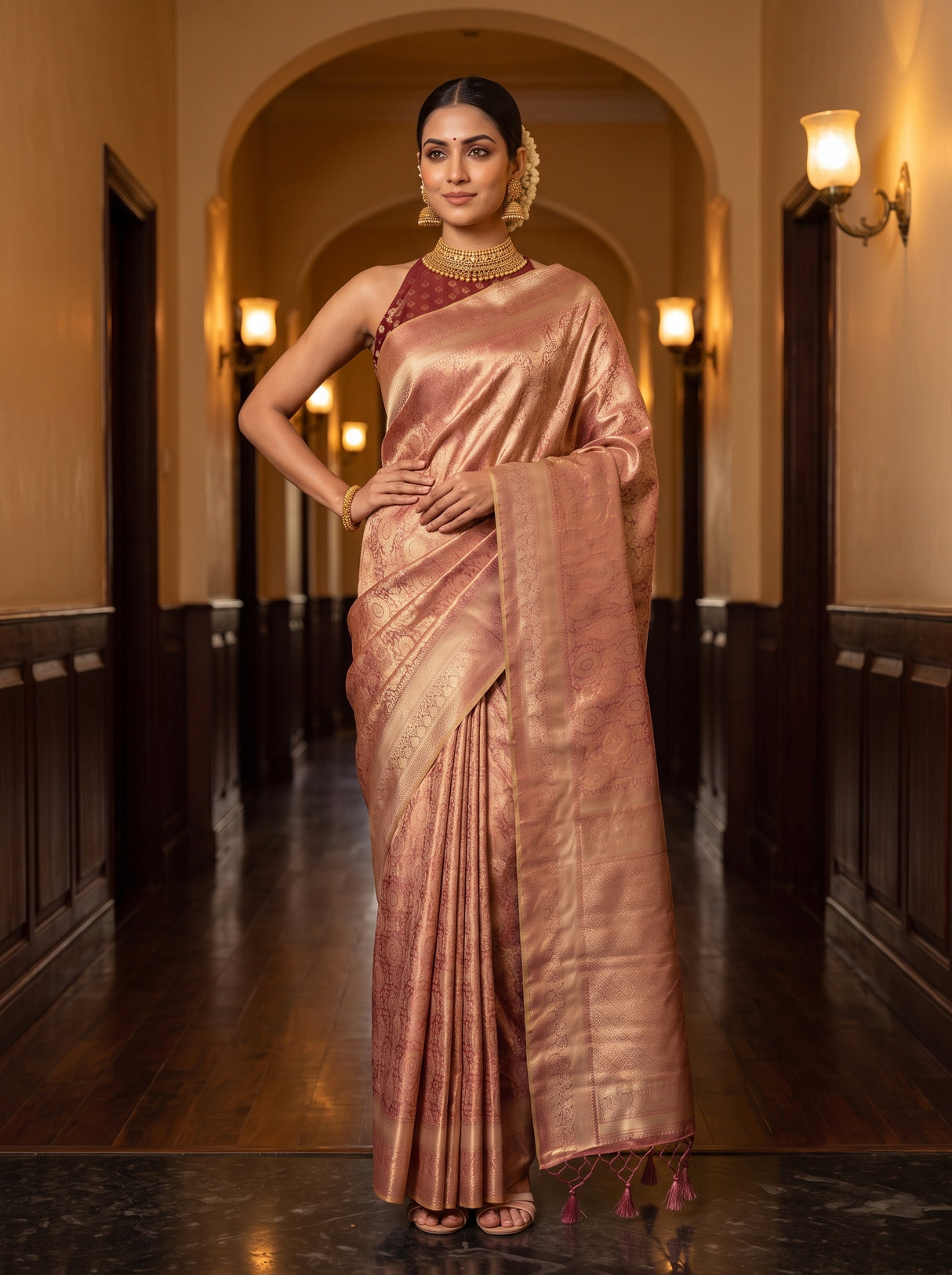 MIMOSA Saree Saree — pose 4 styling detail