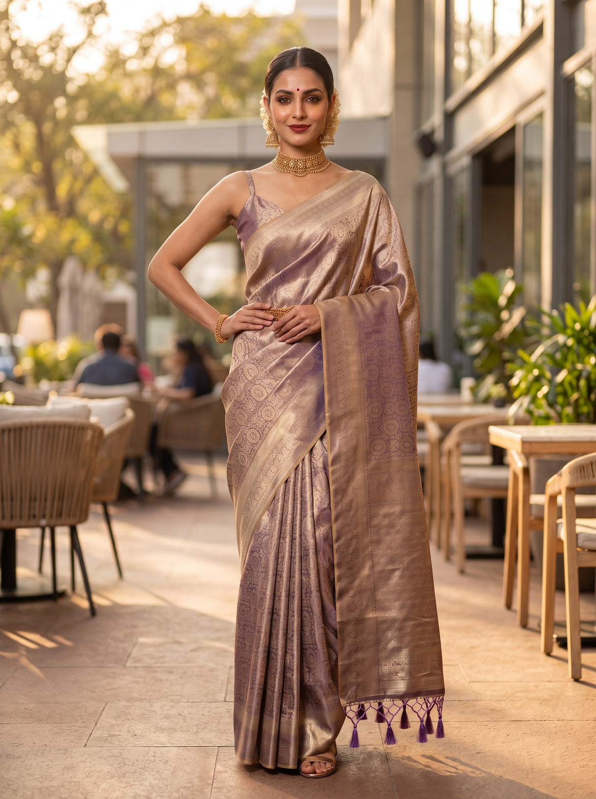 MIMOSA Saree Saree — pose 4 styling detail