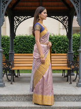 MIMOSA Maroon Saree Saree — pose 3 styling detail