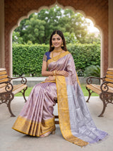 MIMOSA Maroon Saree Saree — pose 8 styling detail