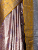 MIMOSA Maroon Saree Saree — fleets shot full lifestyle