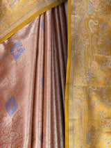 MIMOSA Orange Saree Saree — fleets shot full lifestyle