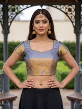 MIMOSA Rani Saree Saree — blouse close-up