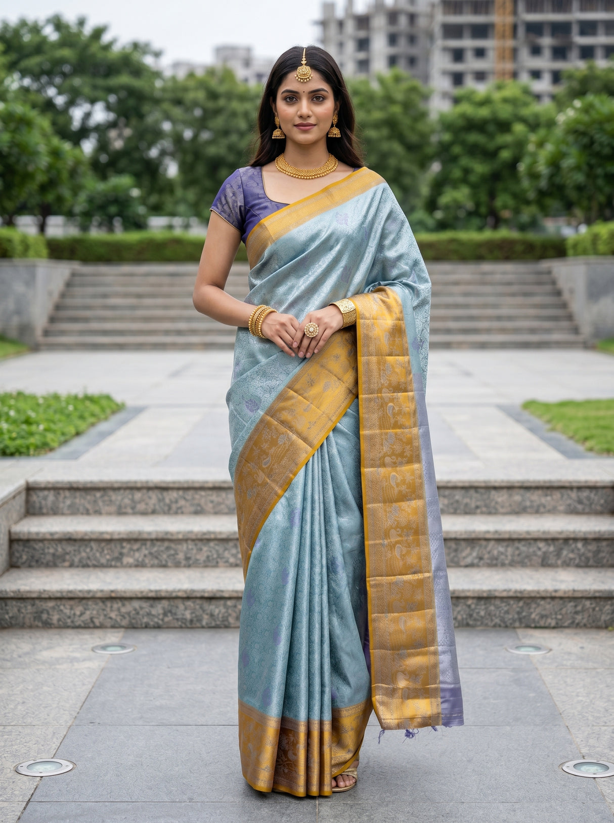 Sapphire  Saree