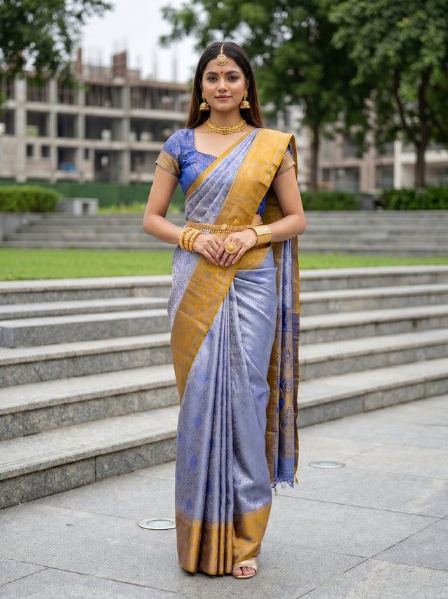 Violet  Saree