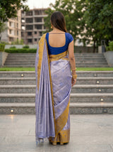 MIMOSA Violet Saree Saree — pose 2 styling detail