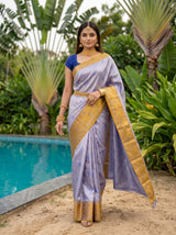 MIMOSA Violet Saree Saree — pose 6 styling detail