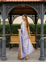 MIMOSA Violet Saree Saree — pose 7 styling detail