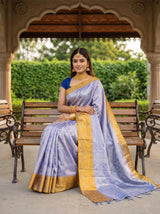 MIMOSA Violet Saree Saree — pose 8 styling detail