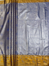 MIMOSA Violet Saree Saree — pallu and zari work detail