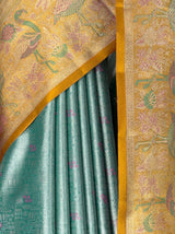 MIMOSA Rama Kanjivaram Art Silk Saree — fleets shot full lifestyle