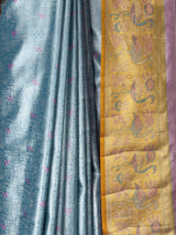 MIMOSA Sapphire Kanjivaram Art Silk Saree — fleets shot full lifestyle