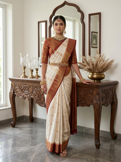 MIMOSA Saree Saree — front view on mannequin