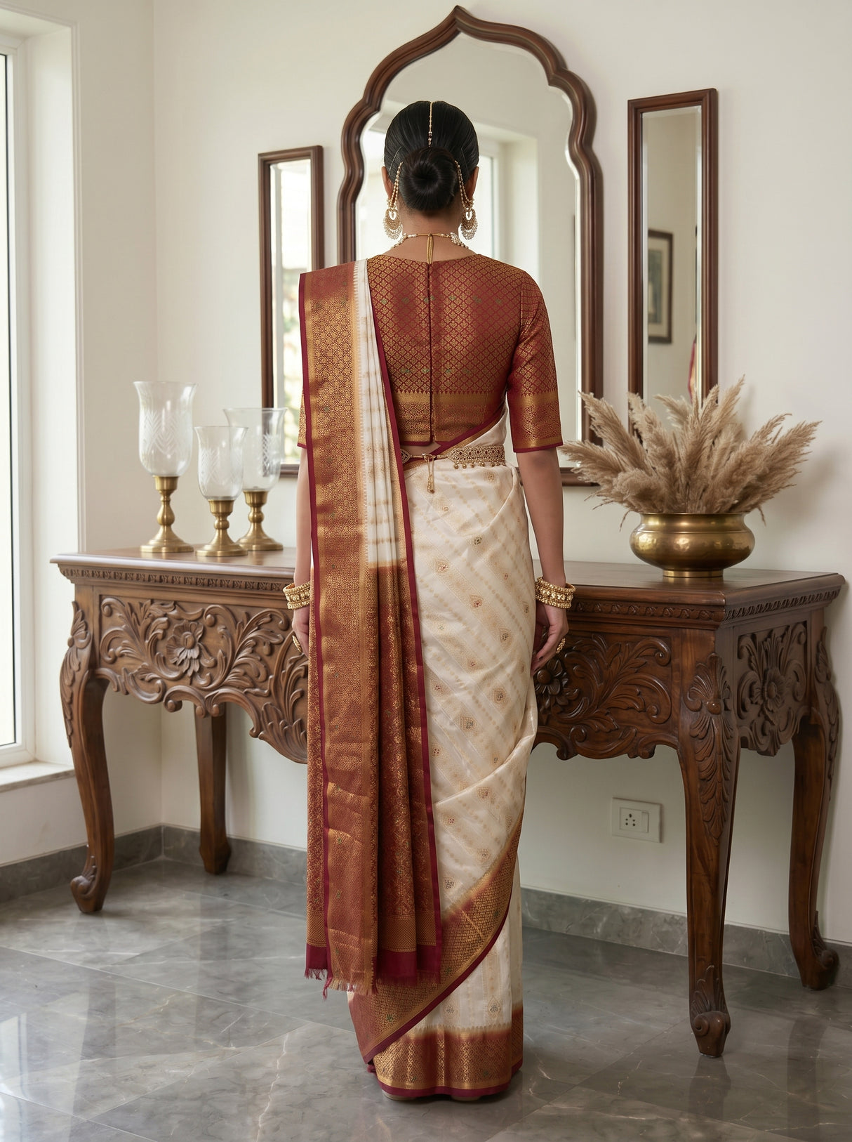MIMOSA Saree Saree — pose 2 styling detail