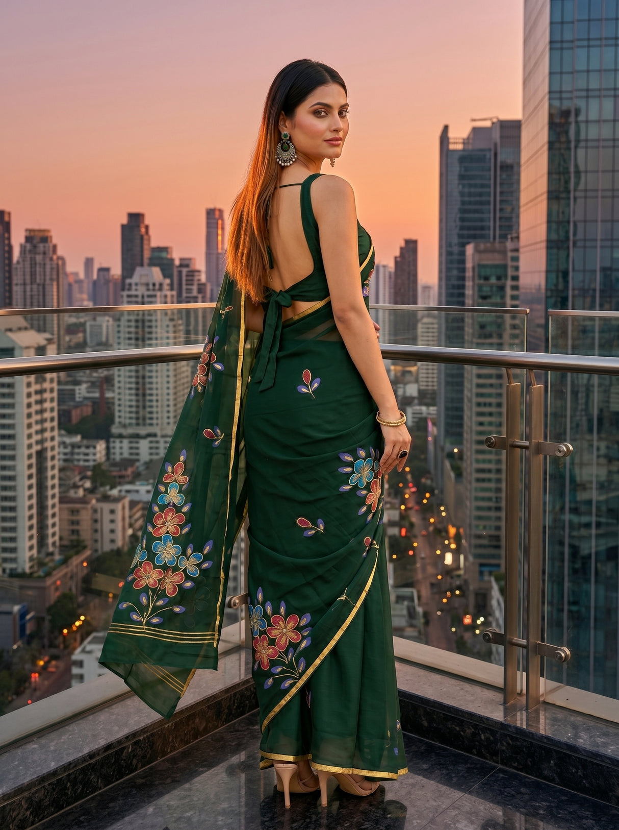 MIMOSA Saree Saree — pose 7 styling detail