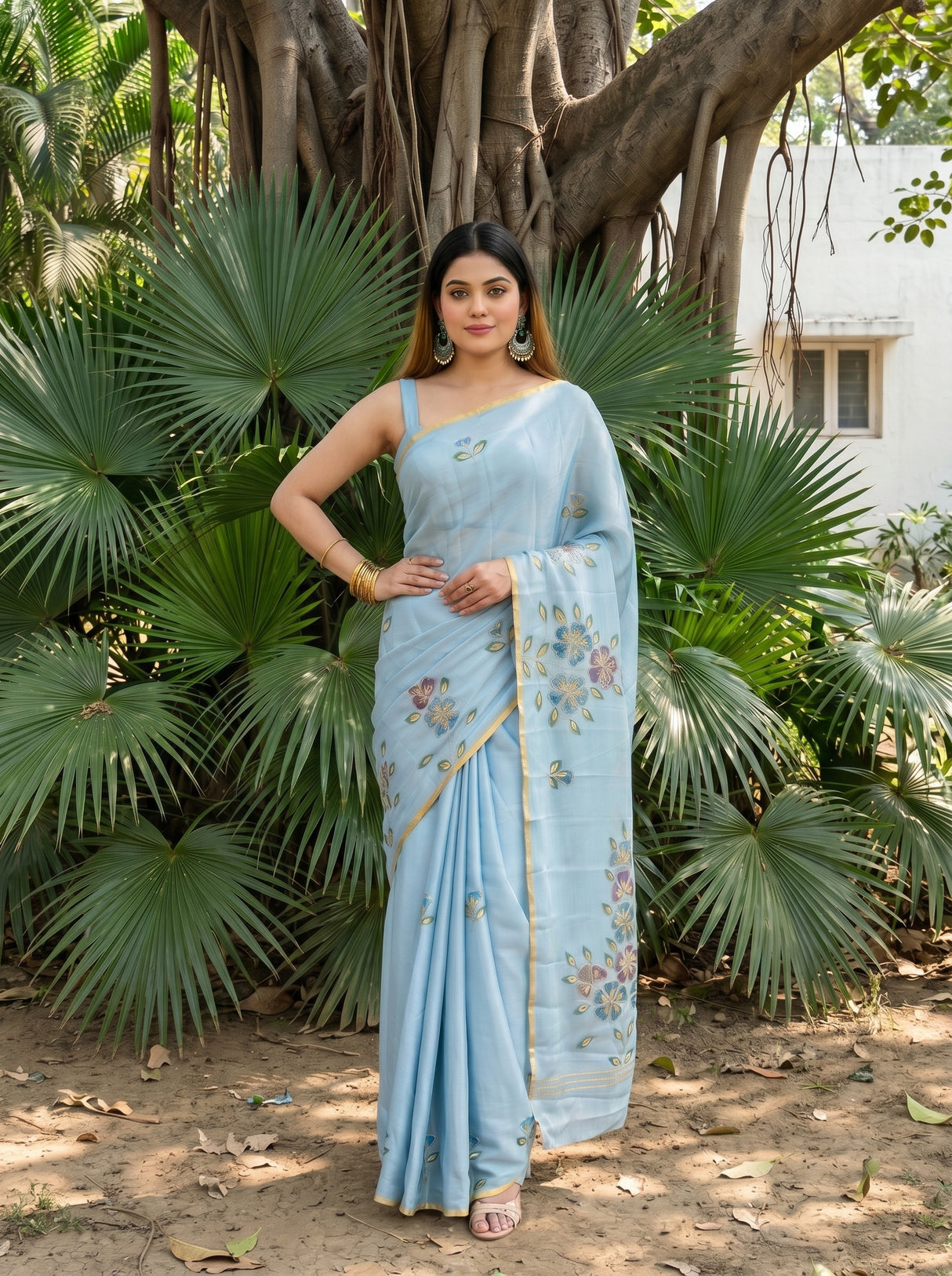 MIMOSA Saree Saree — pose 4 styling detail