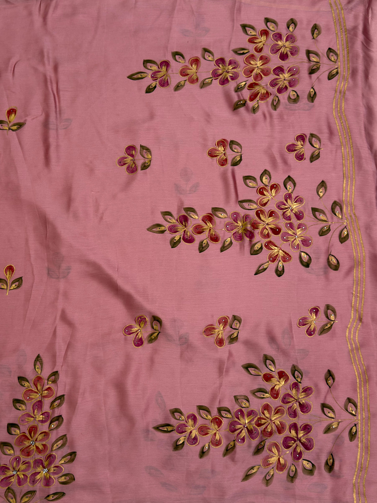 MIMOSA Saree Saree — pallu and zari work detail