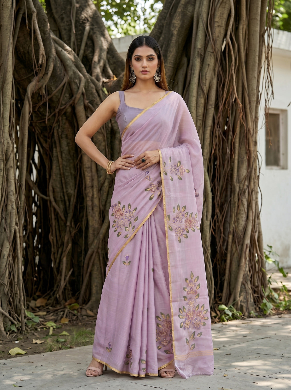 MIMOSA Saree Saree — pose 4 styling detail